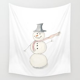 Snowman Wall Tapestry