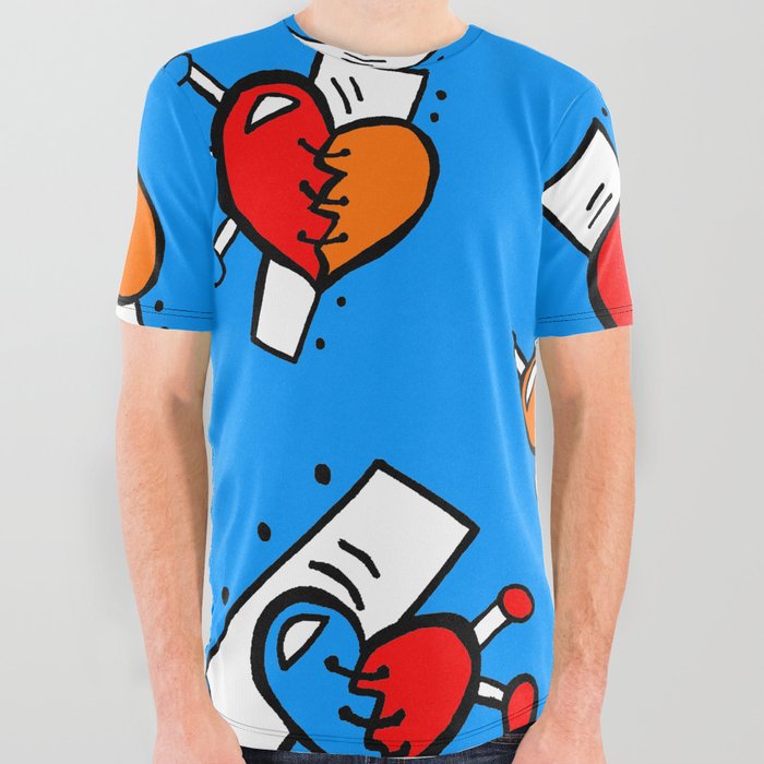 blue graphic tees