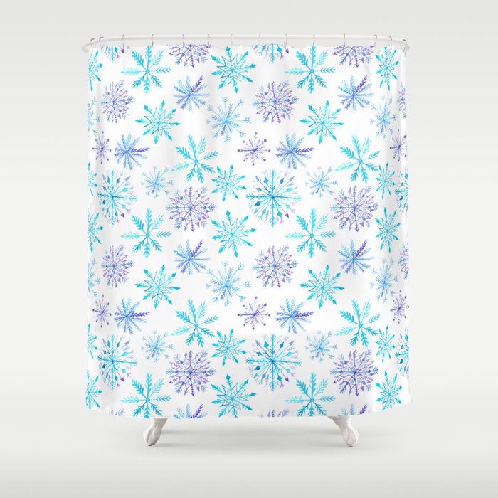 Snowflakes Shower Curtain