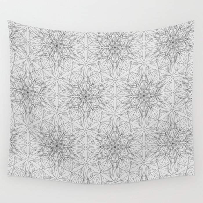 Geo-Graphite Wall Tapestry