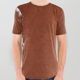 Cow Back Spots in Brown and White All Over Graphic Tee