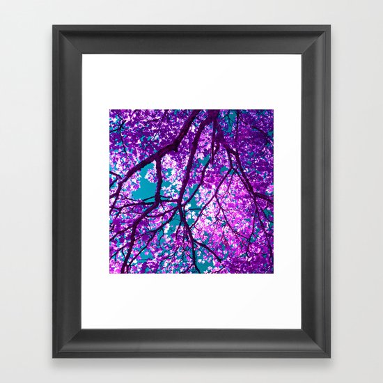 purple tree III Framed Art Print
