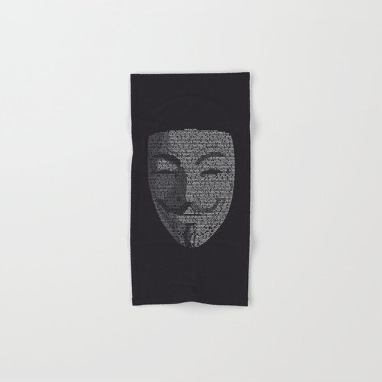 ...You May Call Me 'V' – So who's Anonymous? Hand & Bath Towel