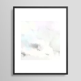 Rabbit In A Snowstorm Framed Art Print