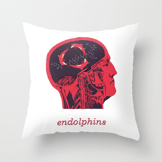 Endolphins Throw Pillow