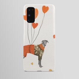 The greyhound with the balloons Android Case