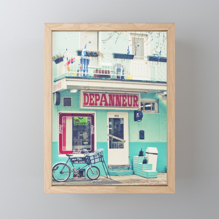 Montreal  - Dépanneur Framed Mini Art Print