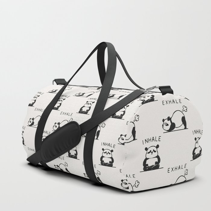 Inhale Exhale Panda Duffle Bag