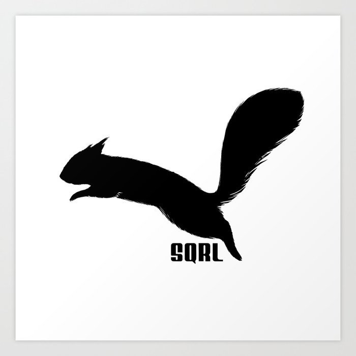 SQRL ™  // squirrel Art Print