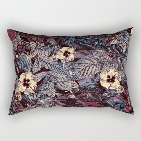dark flowers Rectangular Pillow