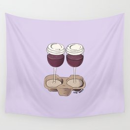 Wine to go Wall Tapestry