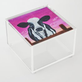 Trippy Cow Acrylic Box