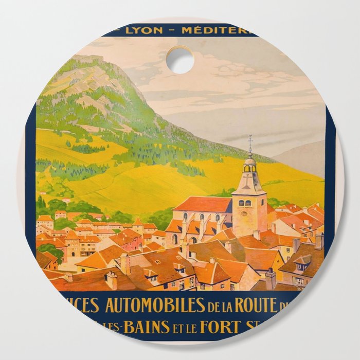 Vintage poster - Route du Jura, France Cutting Board