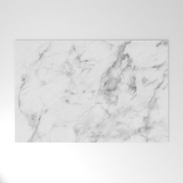 White Marble Welcome Mat