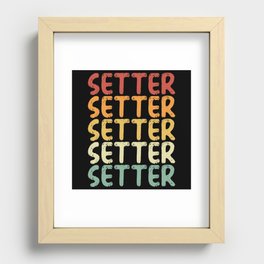 Volleyball setter retro Recessed Framed Print
