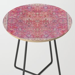 N45 - Pink Vintage Traditional Moroccan Boho & Farmhouse Style Artwork. Side Table