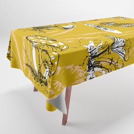 outside in the forest: mushrooms and grasses Tablecloth