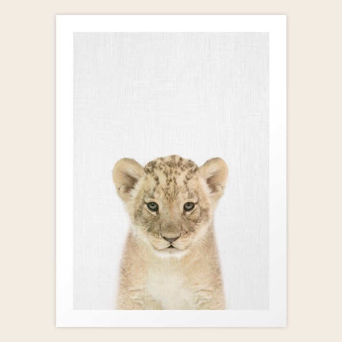 Baby Lion Art Print By Tai Prints Society6