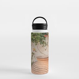 Greek Street Still Live | Terra Flower Pot | Greenery and Culture | Travel Photography on the Cycladic Islands Water Bottle