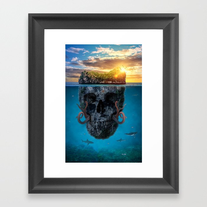 Skull Island Framed Art Print