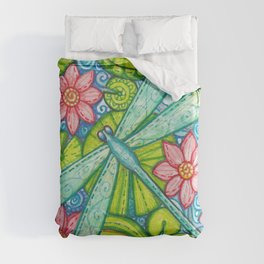 Dragonfly By Duvet Cover