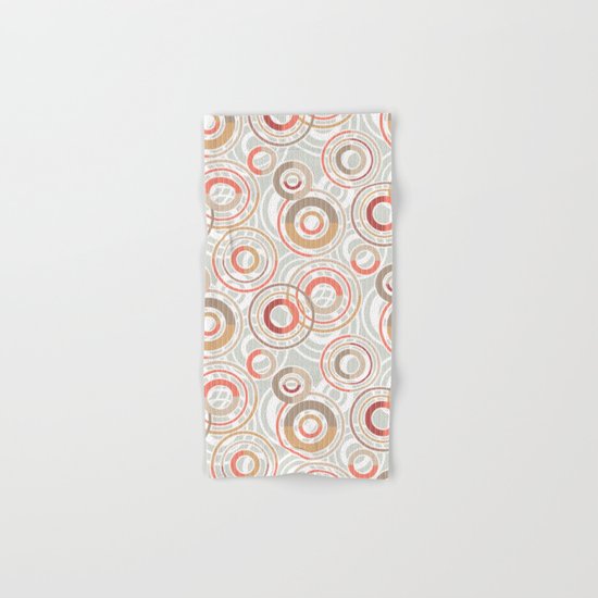 Abstraction.Circles and rings. Hand & Bath Towel