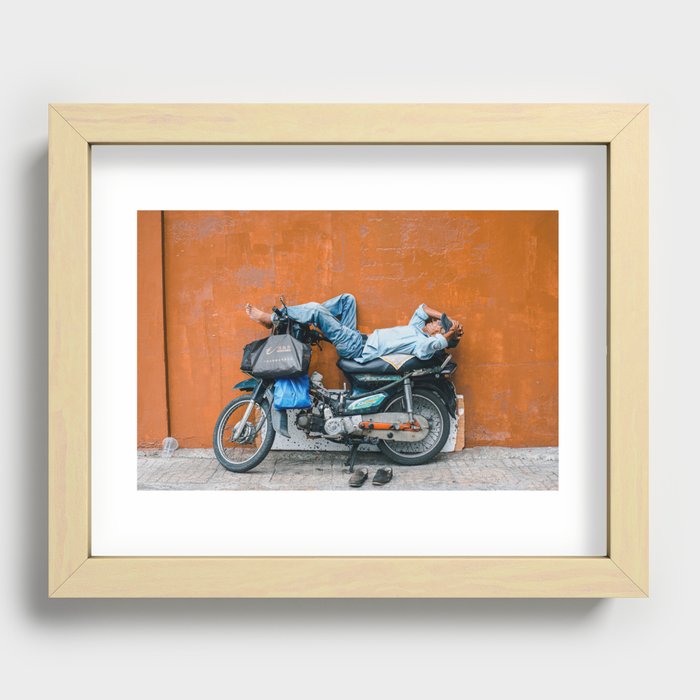 Afternoon Nap in Saigon Recessed Framed Print