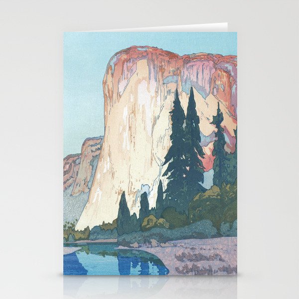 Hiroshi Yoshida, El Capitan Yosemite California United States Of America - Vintage Japanese Woodblock Print Art Stationery Cards