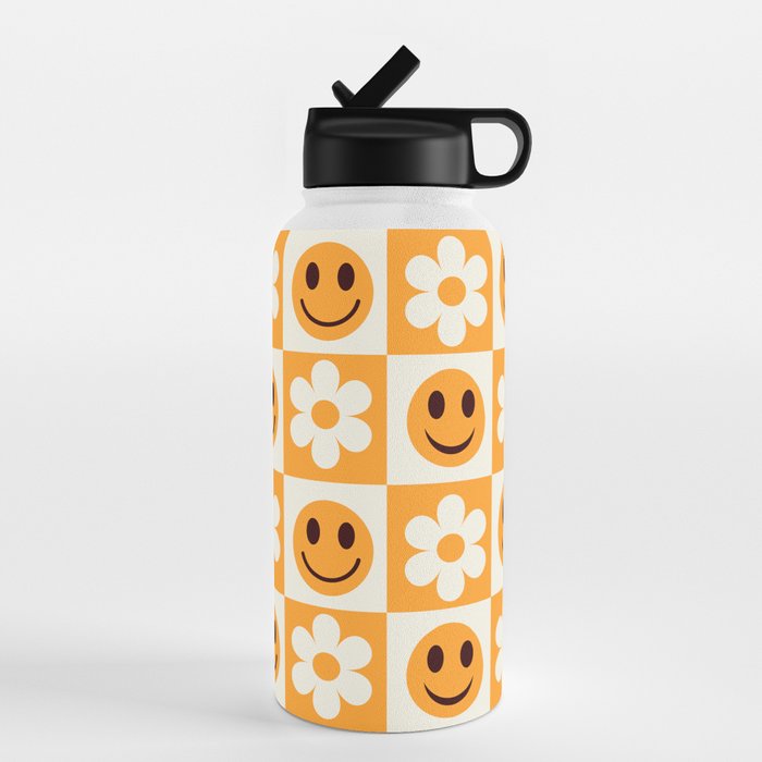 Smiley face 12oz kids water bottle – Olivia Reagan Designs