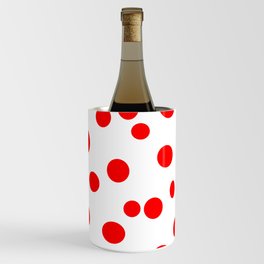 Kusama Inspired Red Dot Minimal Design Wine Chiller