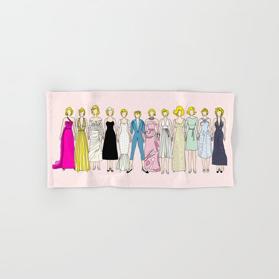 Marilyn Fashion Pink Hand & Bath Towel
