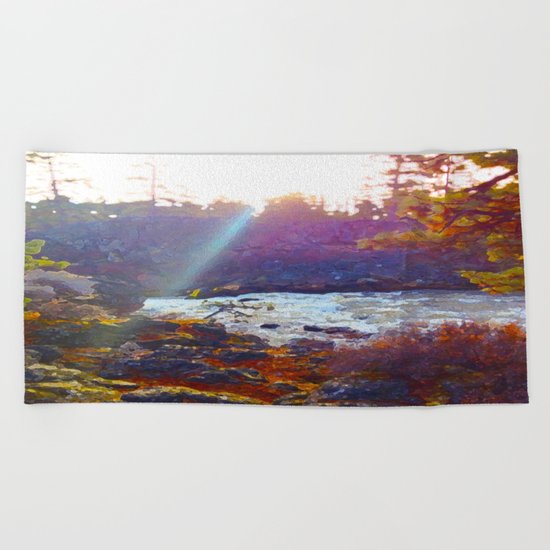 Benham Falls Beach Towel