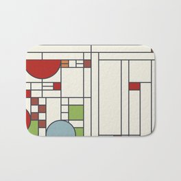 Stained glass pattern S02 Bath Mat