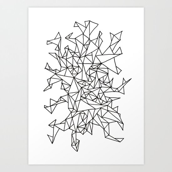 Triangle Mess Art Print