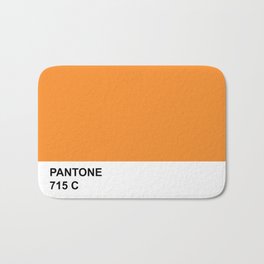 Pantone Orange Bath Mat
