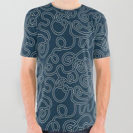 Endless Doodle Pattern All Over Graphic Tee