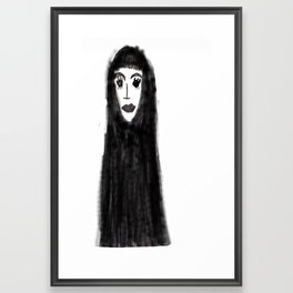 goth girl Framed Art Print