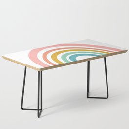 Simple Happy Rainbow Art Coffee Table