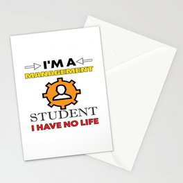 I'm A Management Student Stationery Card