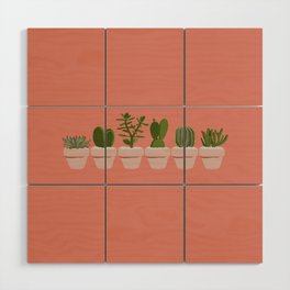 Cacti & Succulents Wood Wall Art