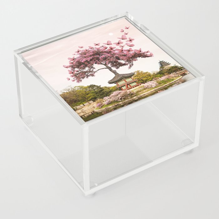 Pink Kaleidoscope Acrylic Box