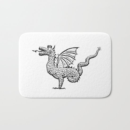 Dragon (pencil) Bath Mat