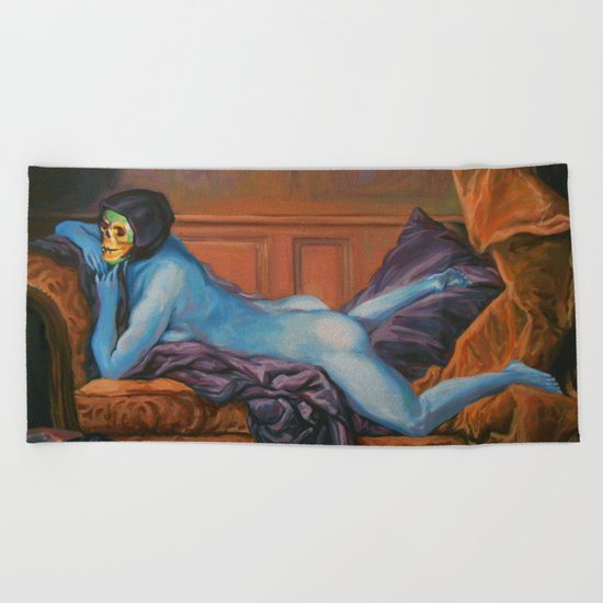 Waiting To Surprise Bae Beach Towel