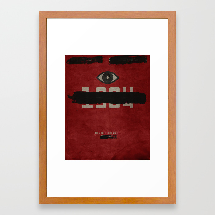 George Orwell S 1984 Inspired Vintage Movie Poster Framed Art