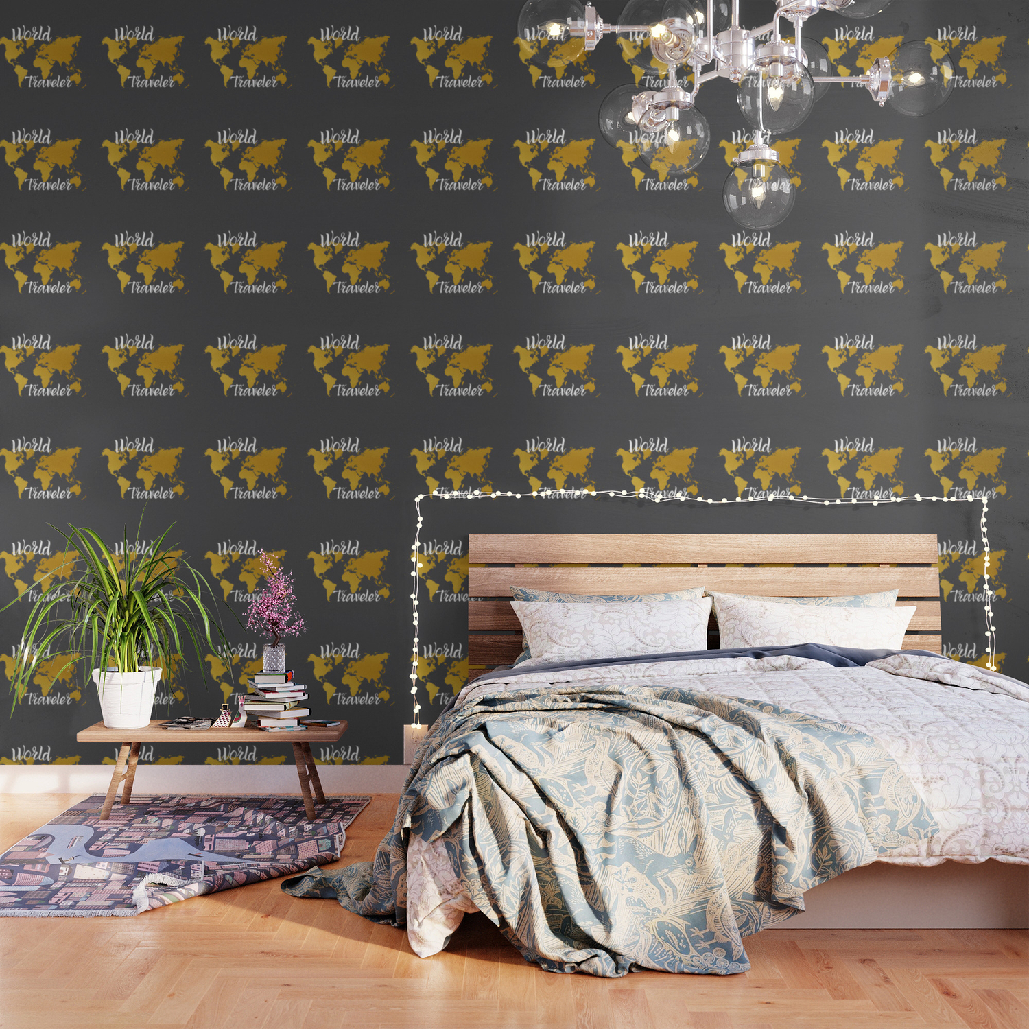 Gold World Traveler Wallpaper By Susanlinkphotography Society6