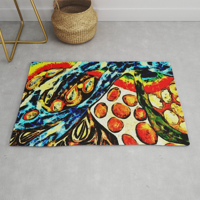 Abstract Creek Rug