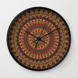 Mandala 563 Wall Clock | Love, Floweroflife, Nature, Graphicdesign, Abstract, Digital, Mandala, Pattern 