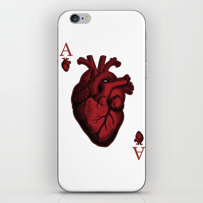 Ace of Hearts iPhone Skin