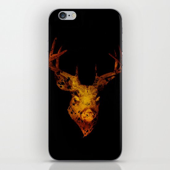 Cervus (Gold Negative Version) iPhone & iPod Skin