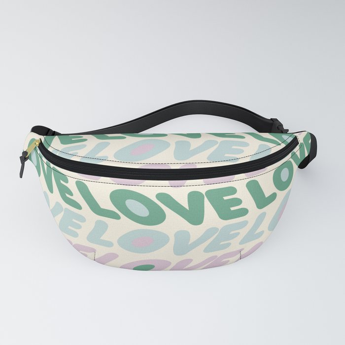 Abstraction_LOVE_TYPOGRAPHY_SMOOTH_WAVE_POP_ART_0317A Fanny Pack